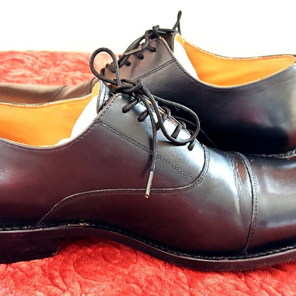 ORIGINAL GOODYEAR WELTED BLACK LEATHER DRESS OXFORD SHOES SIZE: 11 or 43.5 main image 6